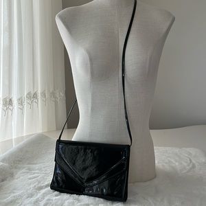 Cabrelli patent leather clutch purse